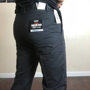 Signature Khaki Slim Fit Docker Dress Pants